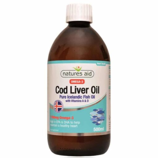 Cod Liver Oil Liquid with Vitamin A and D
