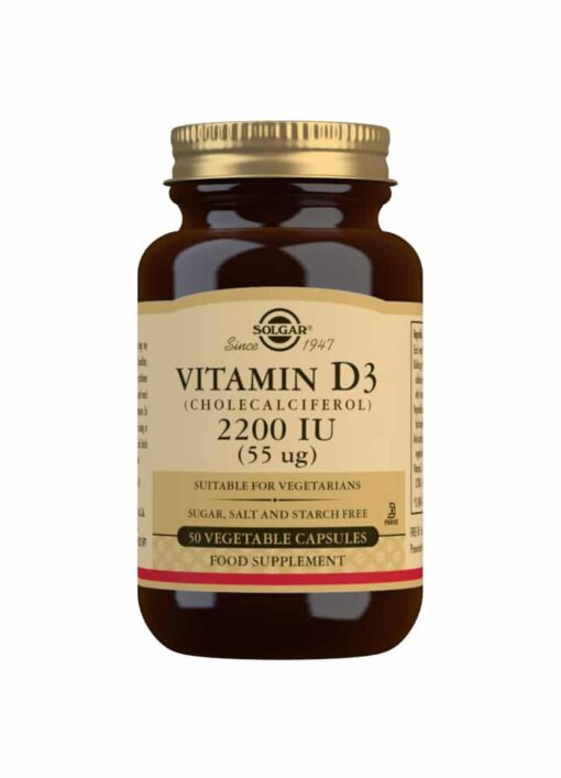 Solgar Vitamin D3 (Cholecalciferol) 2200 IU